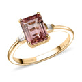 LUXORO 10K Rose Gold AA Premium Natural Blush Tourmaline and Diamond Ring 1.85 ctw - Sticky add to cart bar