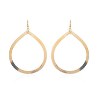 Ox Bone Pear Shape Earrings in Goldtone