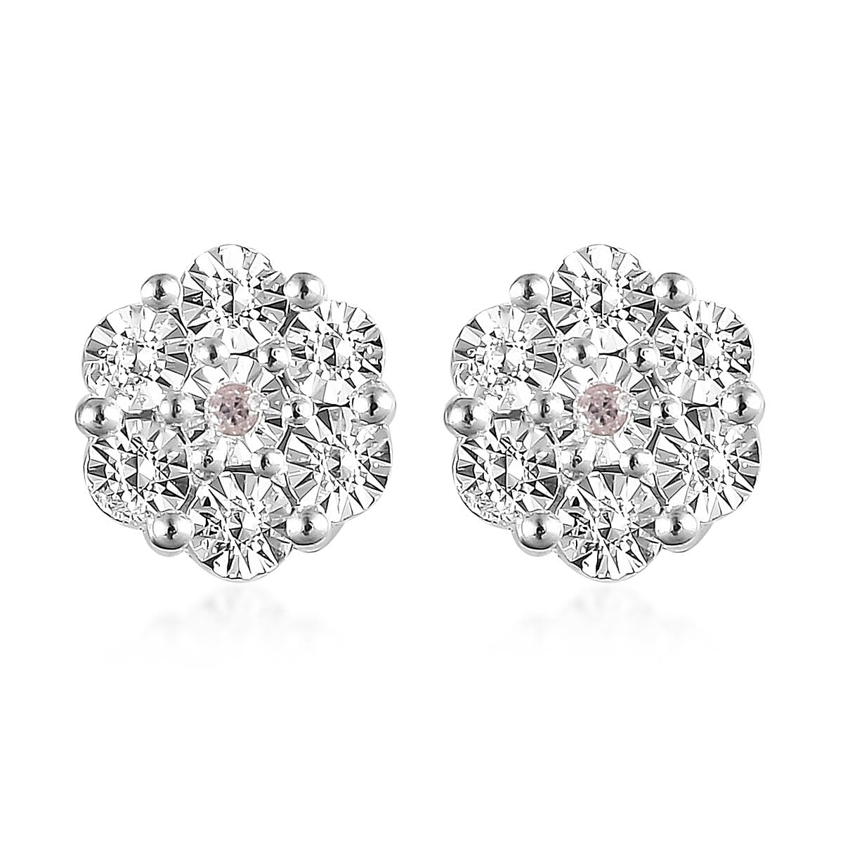 Diamond Accent Stud Earrings in Sterling Silver