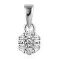 Diamond Accent Pendant without Chain in Sterling Silver - Sticky add to cart bar
