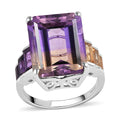 AAA Anahi Ametrine and Multi Gemstone Ring in Platinum Over Sterling Silver 14.15 ctw - Sticky add to cart bar