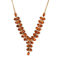 Santa Ana Madeira Citrine Cluster Necklace 18 Inches in Vermeil Yellow Gold Over Sterling Silver 13.40 ctw - Sticky add to cart bar