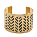 Cuff Bracelet in Goldtone - Sticky add to cart bar