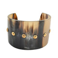 Buffalo Horn Cuff Bracelet in Goldtone (6.75 in) - Sticky add to cart bar
