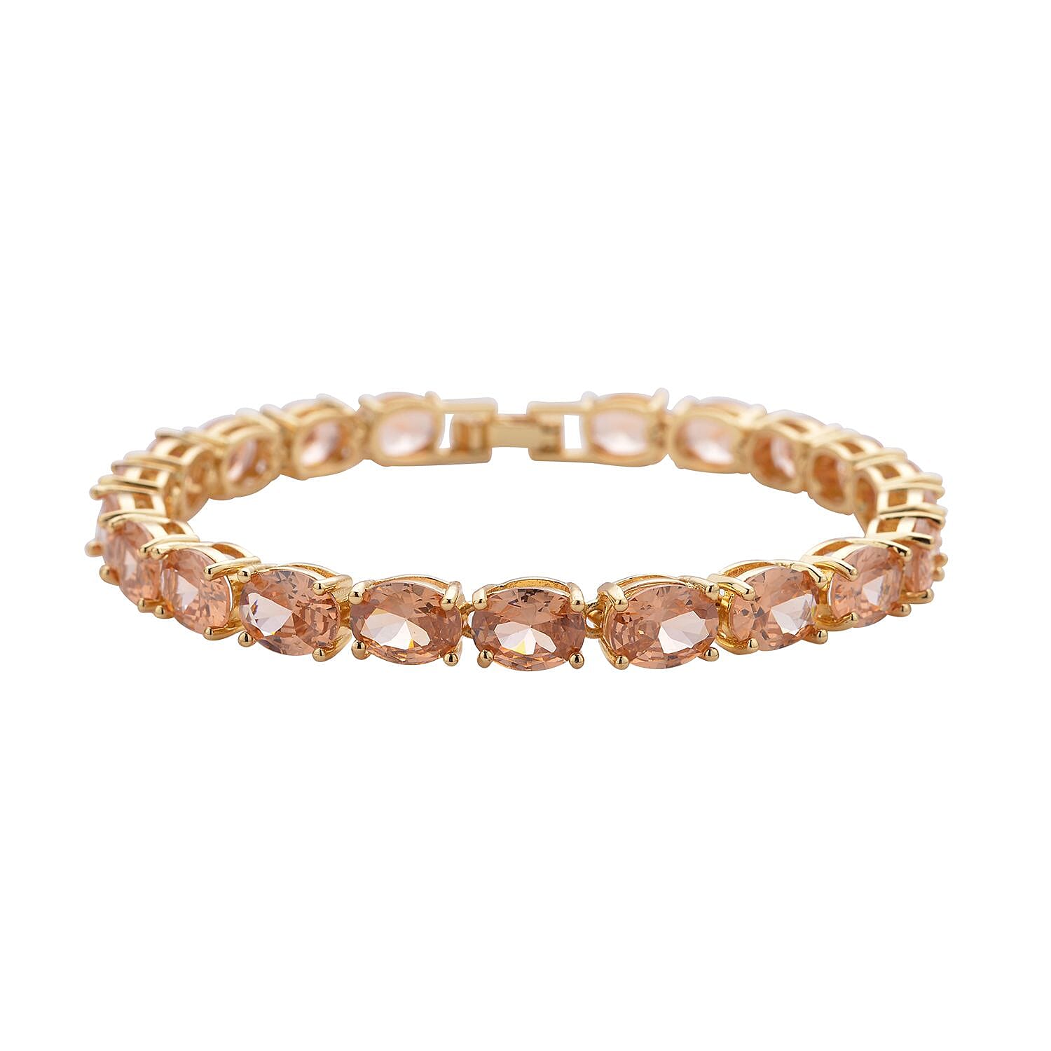 Doorbuster Simulated Black Diamond Tennis Bracelet in Silvertone (7.50 In) 35.00 ctw