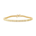 NY Closeout 10K Yellow Gold Diamond Tennis Bracelet (7.50 In) 12.3 Grams 1.00 ctw - Sticky add to cart bar