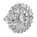 White Diamond 1.00 ctw Ring in Platinum Over Sterling Silver (Size 6.5) (6.5 g) - Sticky add to cart bar