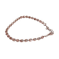 Vermeil RG Over Sterling Silver Bracelet (7.00 In) 4.67 g