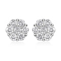 TLV 14K Yellow Gold Diamond Flower Stud Earrings 1.00 ctw - Sticky add to cart bar