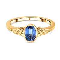 Kyanite 1.03 ctw Ring in 14K YG Over Sterling Silver (Size 11.5)