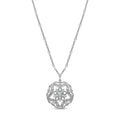 Austrian Crystal Fancy Blooming Necklace 28-30 Inches in Silvertone - Sticky add to cart bar