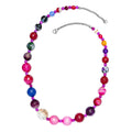 Quartzite, Multi Agate Necklace (20 Inches) in Stainless Steel 302.00 ctw , Tarnish-Free, Waterproof, Sweat Proof Jewelry - Sticky add to cart bar