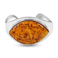 Baltic Amber Cuff Bracelet in Sterling Silver (Adjustable) - Sticky add to cart bar