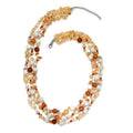 Multi Gemstone Necklace 18 Inches in Platinum Over Sterling Silver 375.90 ctw - Sticky add to cart bar