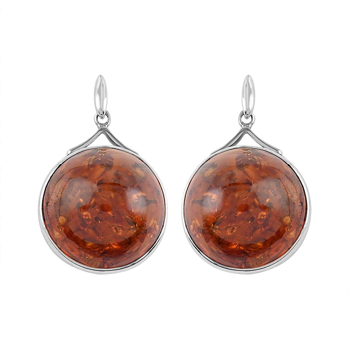 Baltic Amber Dangers in Sterling Silver