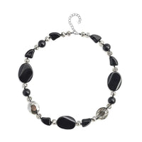 Green Agate and Green Color Glass Necklace 20-22 Inches 200.00 ctw