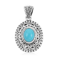 Bali Legacy Sleeping Beauty Turquoise Pendant in Sterling Silver 2.25 ctw - Sticky add to cart bar