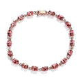 Doorbuster LUXORO 10K Rose Gold Premium Natural Blush Tourmaline Bracelet (6.50 In) 3.15 Grams 8.25 ctw - Sticky add to cart bar