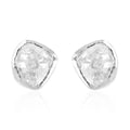 Doorbuster Polki Diamond Solitaire Stud Earrings in 14K Yellow Gold Over Sterling Silver 0.50 ctw - Sticky add to cart bar