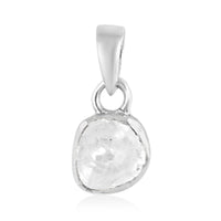 Doorbuster Polki Diamond Solitaire Pendant in 14K YG Over Sterling Silver 0.25 ctw