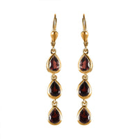 Mozambique Garnet Earring in 14K YG Over Sterling Silver 5.00 ctw