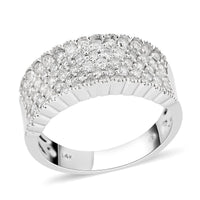 14K White Gold Diamond Ring 5.50 Grams 1.50 ctw