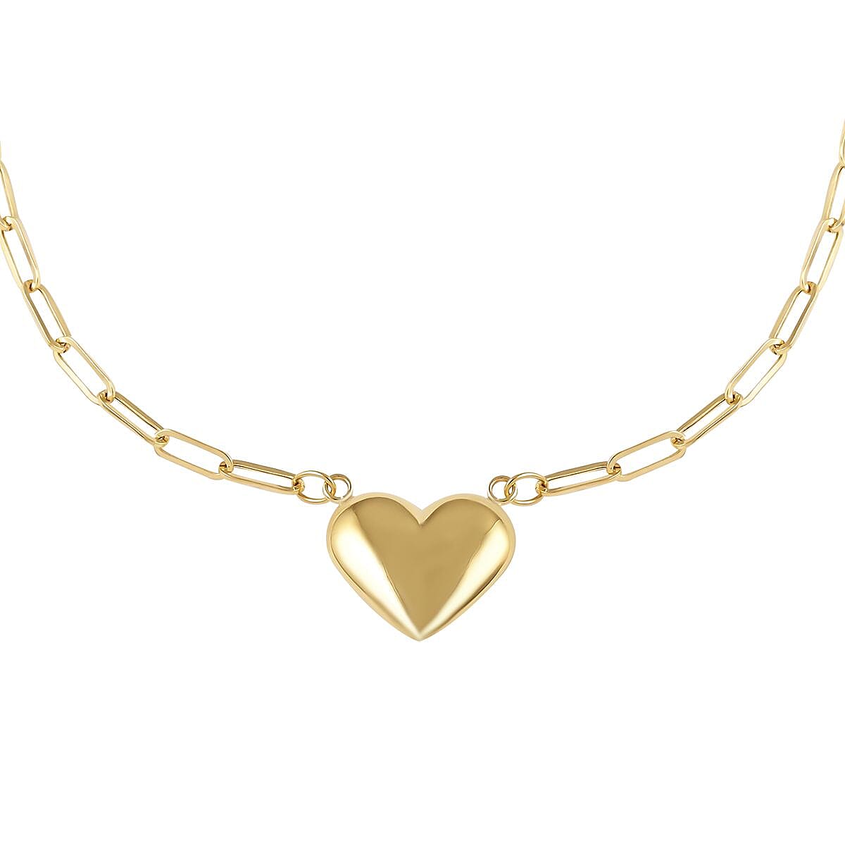 Ottoman Treasure 10K Yellow Gold Heart Necklace 18 Inches 2.90 Grams