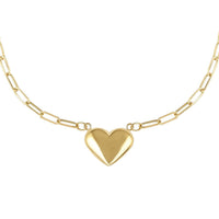 Ottoman Treasure 10K Yellow Gold Heart Necklace 18 Inches 2.90 Grams