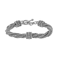 Bali Legacy Sterling Silver Tulang Naga and Borobudur Bracelet (7.50 In) (41.85 g)