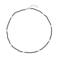 Thai Black Spinel, Freshwater Pearl Necklace (18-20 Inches) in Stainless Steel 63.00 ctw , Tarnish-Free, Waterproof, Sweat Proof Jewelry - Sticky add to cart bar