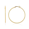 14K YG Over Sterling Silver 1.4mm Hoop Earrings (2 g) - Sticky add to cart bar