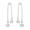Sterling Silver Star Dangle Earrings 1.60 Grams - Sticky add to cart bar