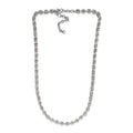 Moissanite Tennis Necklace 18-20 Inches in Platinum Over Sterling Silver 25.85 ctw - Sticky add to cart bar