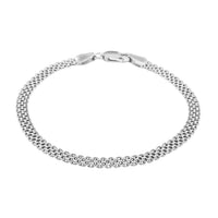 Bismark Chain Bracelet in Sterling Silver (7.50 In) 3.70 Grams