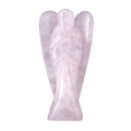 Hand Carved Rose Quartz Gemstone Angel - Pink - Sticky add to cart bar