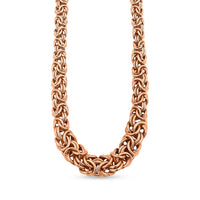 14K RG Over Sterling Silver Necklace (18 Inches) (23.22 g)