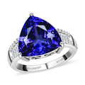 Doorbuster RHAPSODY 950 Platinum AAAA Tanzanite and E-F VS2 Diamond Ring 7.40 Grams 7.75 ctw - Sticky add to cart bar