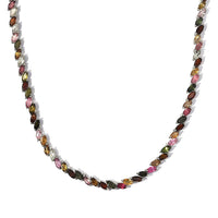 TLV Multi-Tourmaline Necklace (18 Inches) in Platinum Over Sterling Silver (24.50 g) 25.30 ctw