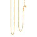 14K YG Over Sterling Silver 1.8mm Chain with Heart Bolo Extender 24 Inches 2.50 Grams - Sticky add to cart bar