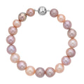 Multi Color Edison Pearl 8-11mm Bracelet in Rhodium Over Sterling Silver (8.00 In) - Sticky add to cart bar