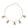 Multi Color Austrian Crystal in Goldtone