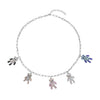 Multi Color Austrian Crystal in Silvertone