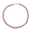Rose Gold Hematite Beaded Multi-Row Necklace 18 Inches in Silvertone 650.00 ctw - Sticky add to cart bar