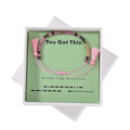 Multi Tourmaline Beaded Bolo You Got This Morse Code Bracelet in Natural Cotton Cord (Adjustable) 10.85 ctw - Sticky add to cart bar