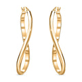 Italian 10K Yellow Gold Twist Hoop Earrings 1.85 Grams - Sticky add to cart bar