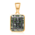 Green Diamond 0.50 ctw Pendant without Chain in Vermeil Yellow Gold Over Sterling Silver - Sticky add to cart bar