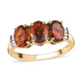 LUXORO 10K Rose Gold Natural Tanzanian Golden Tourmaline and Diamond Trigoly Ring 2.50 Grams 2.35 ctw - Sticky add to cart bar