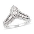 Ny Closeout 10K White Gold G-H I1 Diamond Ring 4 Grams 0.50 ctw - Sticky add to cart bar
