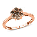 LUXORO 10K Rose Gold Natural Champagne Diamond Ring (Size 10.0) 0.50 ctw - Sticky add to cart bar