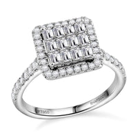 RHAPSODY 950 Platinum Diamond (G-H, VS) Ring (Size 5.0) (4.95 g) 1.00 ctw